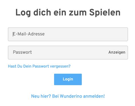 wunderino casino login